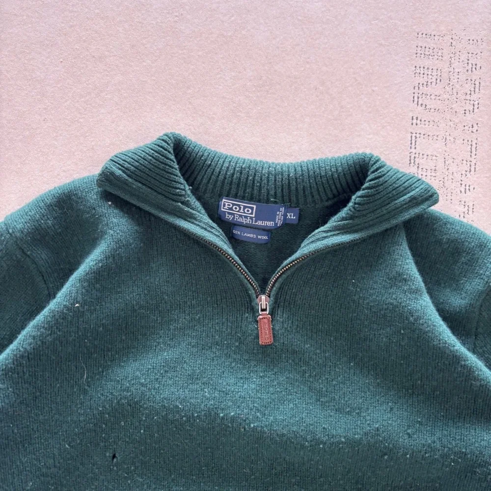 Y2K Polo Ralph Lauren Quarter Zip Sweater